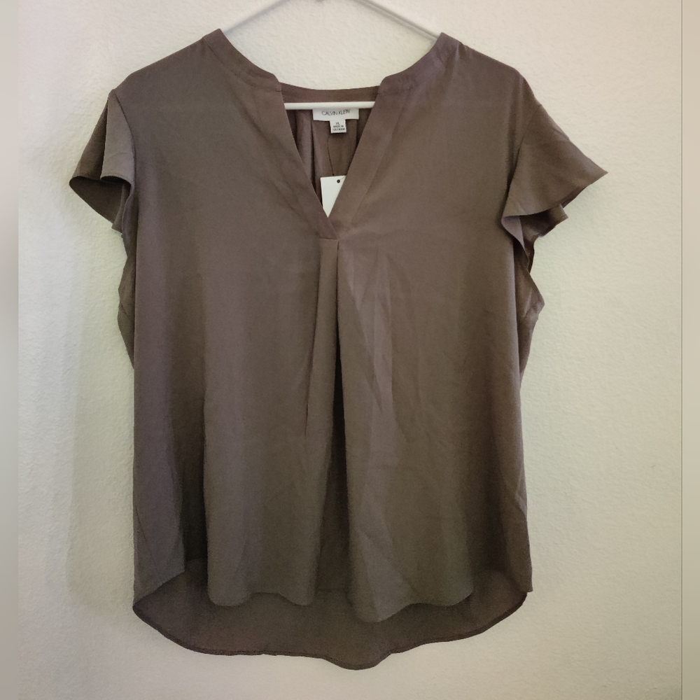 Calvin Klein Gray Blouse
